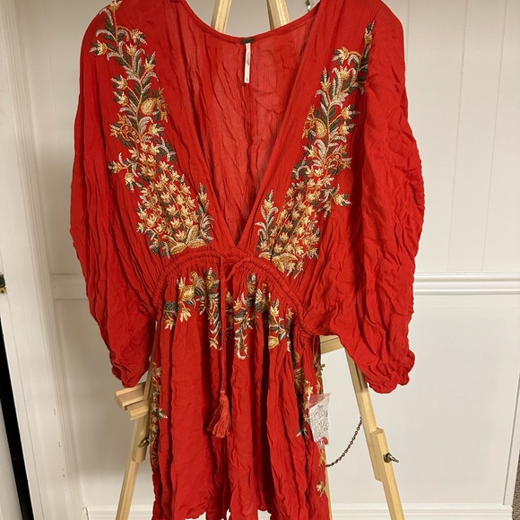 Free People embroidered mini dress NWT New with tags - Picture 5 of 8